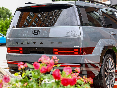 Hyundai Santa Fe серый 2026
