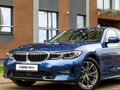 BMW 3 серии синий 2020
