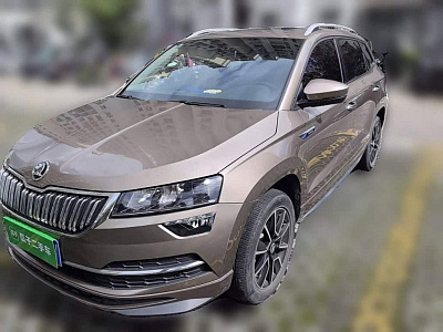 Skoda Karoq 1.4 л 2022 г. шампань/коричневый, пробег 14800 км