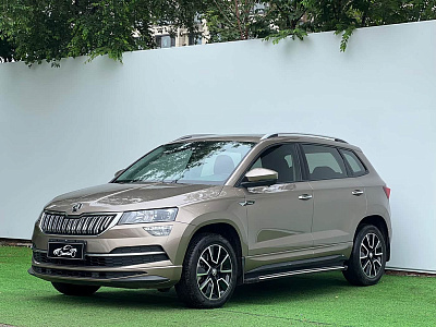 Skoda Karoq 1.4 л 2022 г. шампань/коричневый, пробег 48000 км