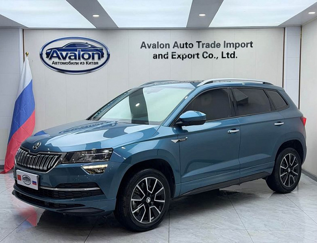Skoda Karoq 1.4 л 2023 г. Голубой, пробег 34100 км