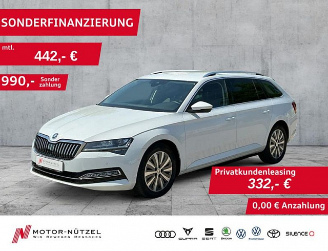 Skoda Superb 2023 г. Белый, пробег 45968 км