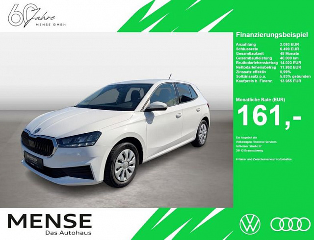 Skoda Fabia 2022 г. Белый, пробег 40996 км