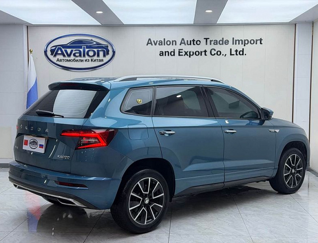 Skoda Karoq 1.4 л 2023 г. Голубой, пробег 34100 км