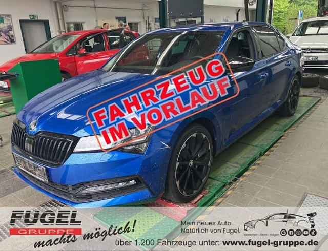 Skoda Superb 2021 г. Синий, пробег 42018 км