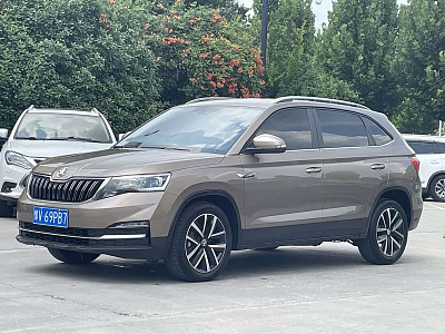 Skoda Kamiq 1.5 л 2023 г. шампань/коричневый, пробег 8300 км