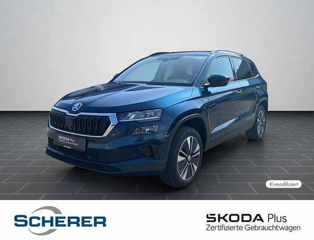 Skoda Karoq 2022 г. Синий, пробег 53386 км